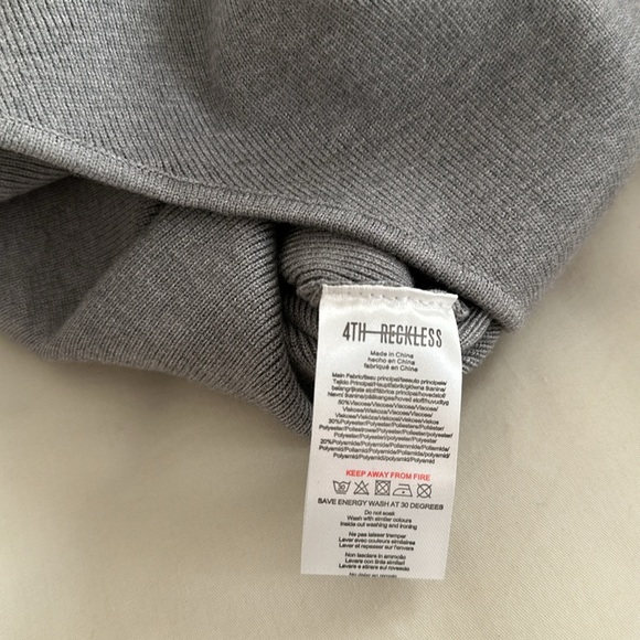 4TH RECKLESS KNIT BODYSUIT 🩶🩶NEW NO TAG - Picture 5 of 5